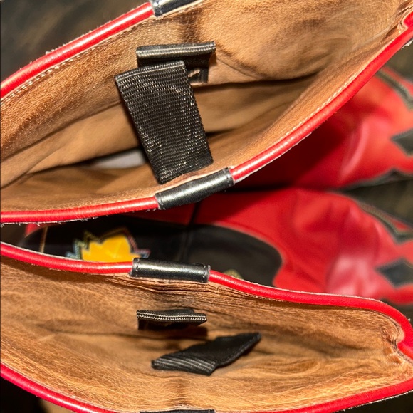 Red and Black Western Bootitude Donald J Pliner women’s medicine boots - Picture 10 of 12